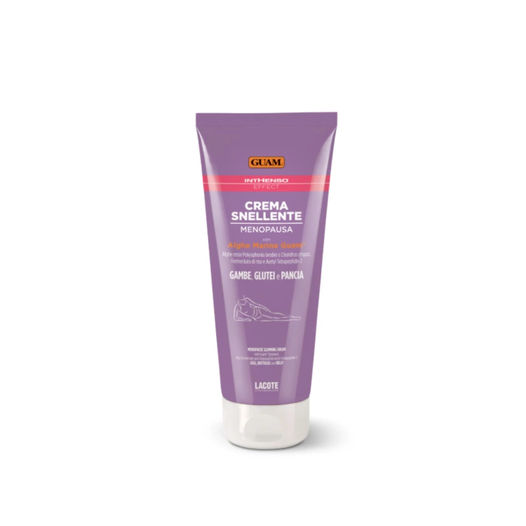 GUAM Inthenso Effect Straffungscreme Wechseljahre Beine Po Bauch 200ml Tube.webp