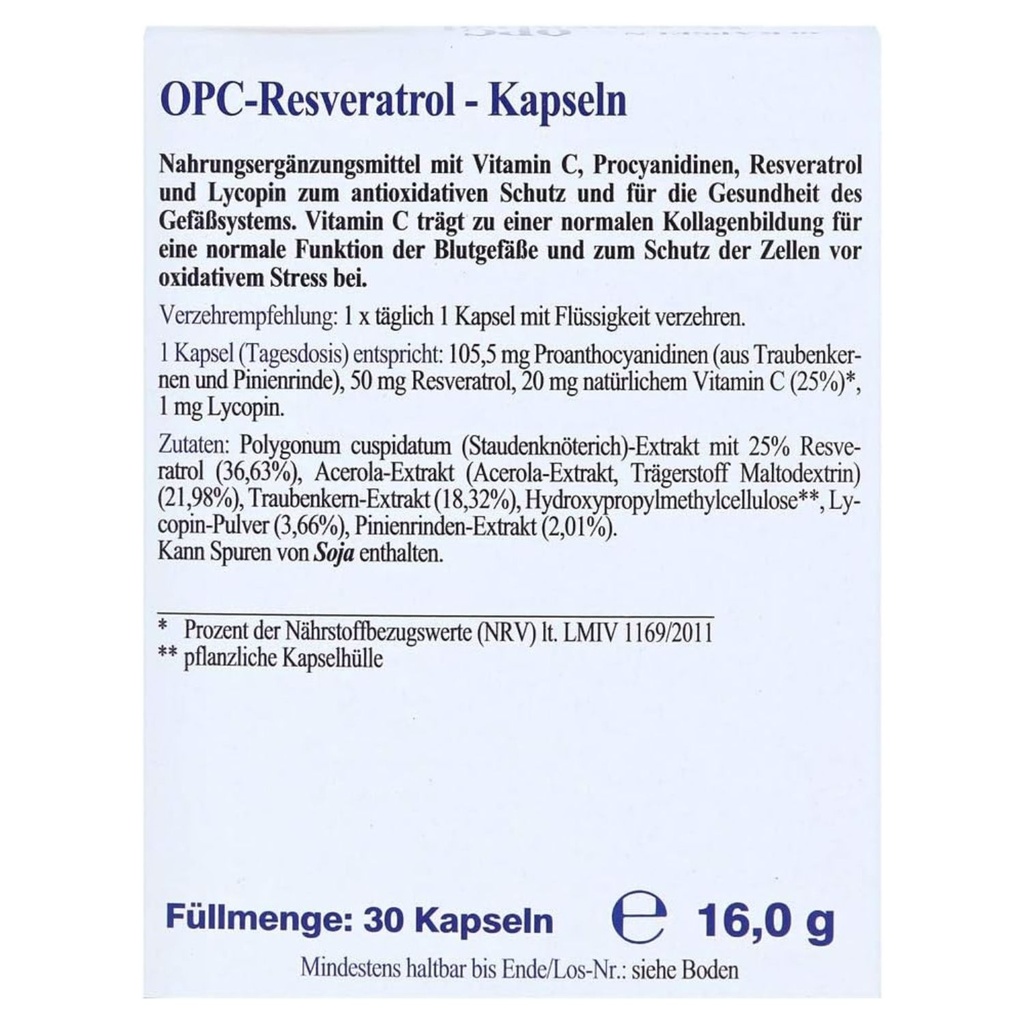 Espara OPC-Resveratrol  30 Kps.