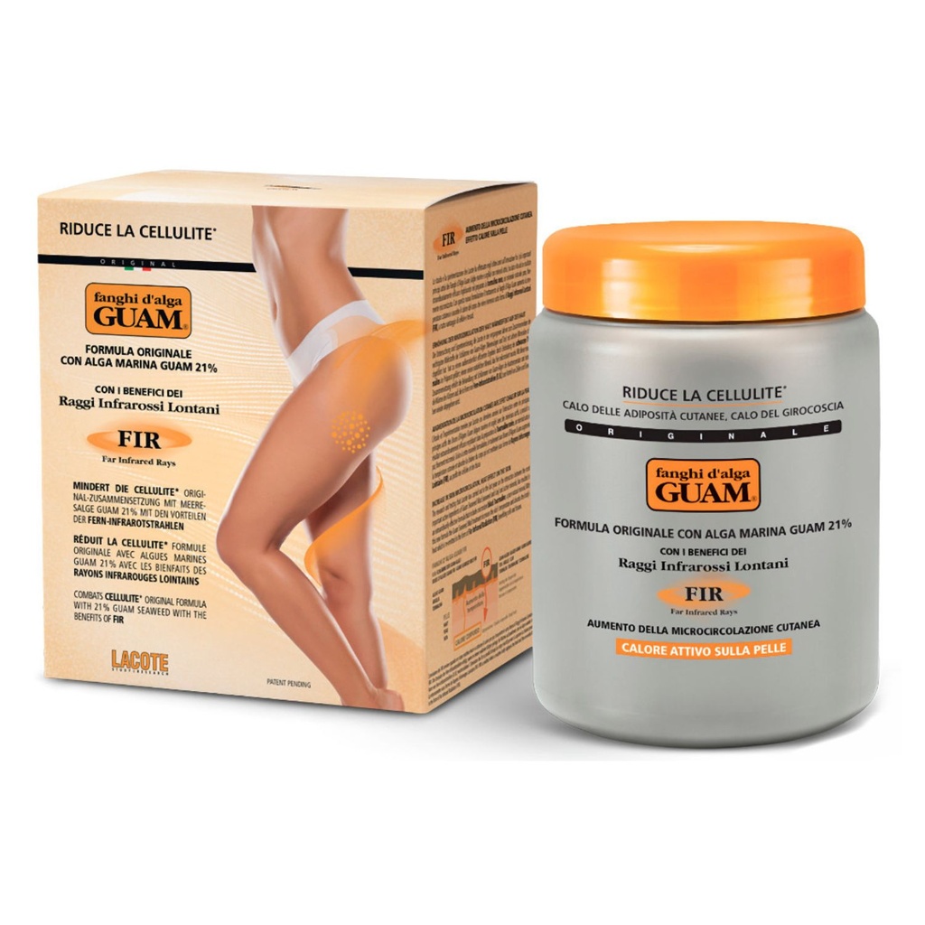 GUAM Kurpackung klassisch FIR: 1kg Algenfango + 200 ml Gel