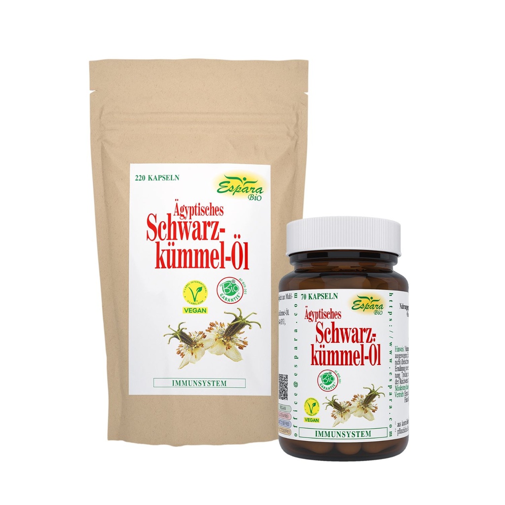 Espara Schwarzkümmel-Öl BIO 220 Kps. BIO