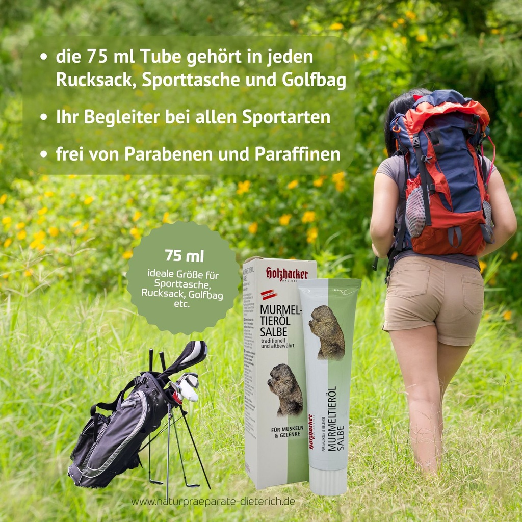 Holzhacker Murmeltieröl Salbe 75 ml