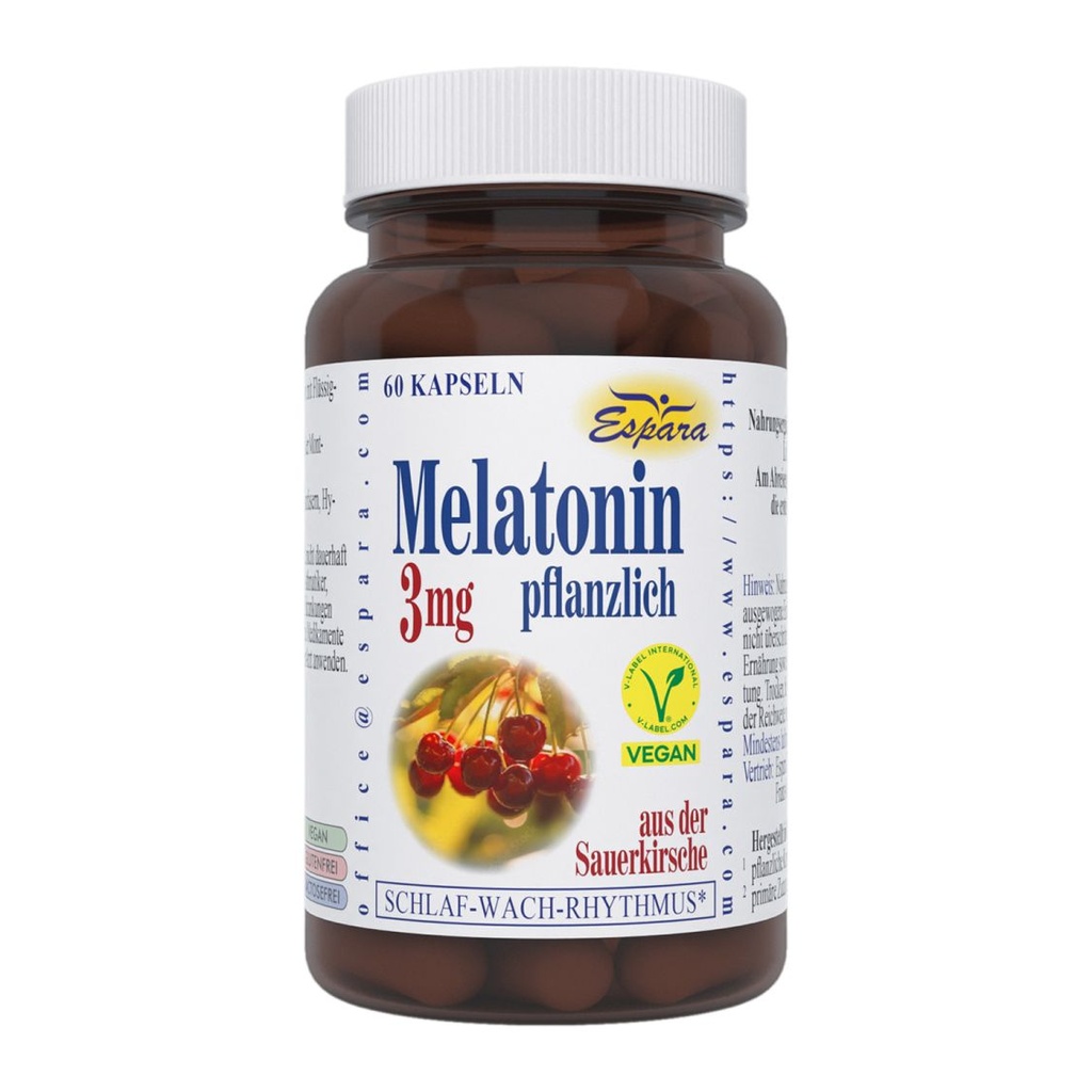 Espara Melatonin 3mg pflanzlich 60 Kps.