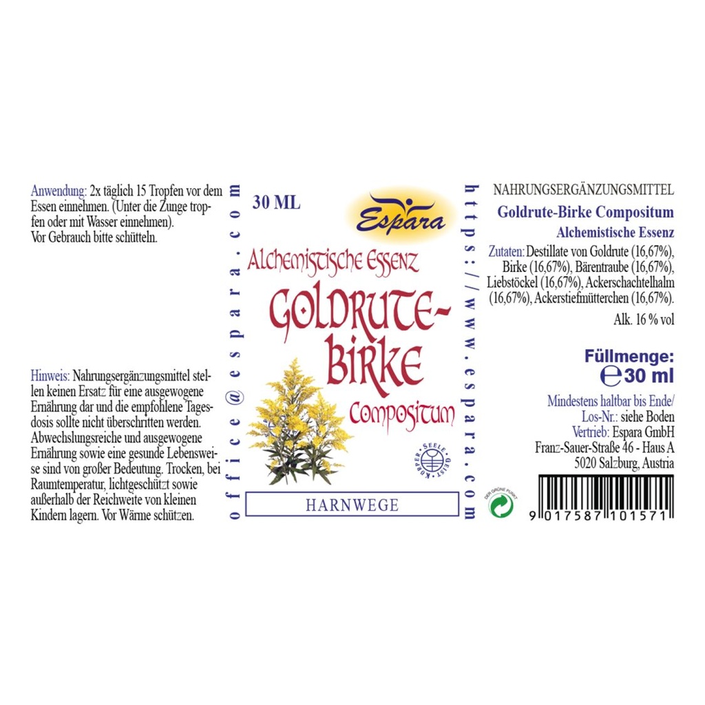 Espara Goldrute Birke Compositum 30 ml