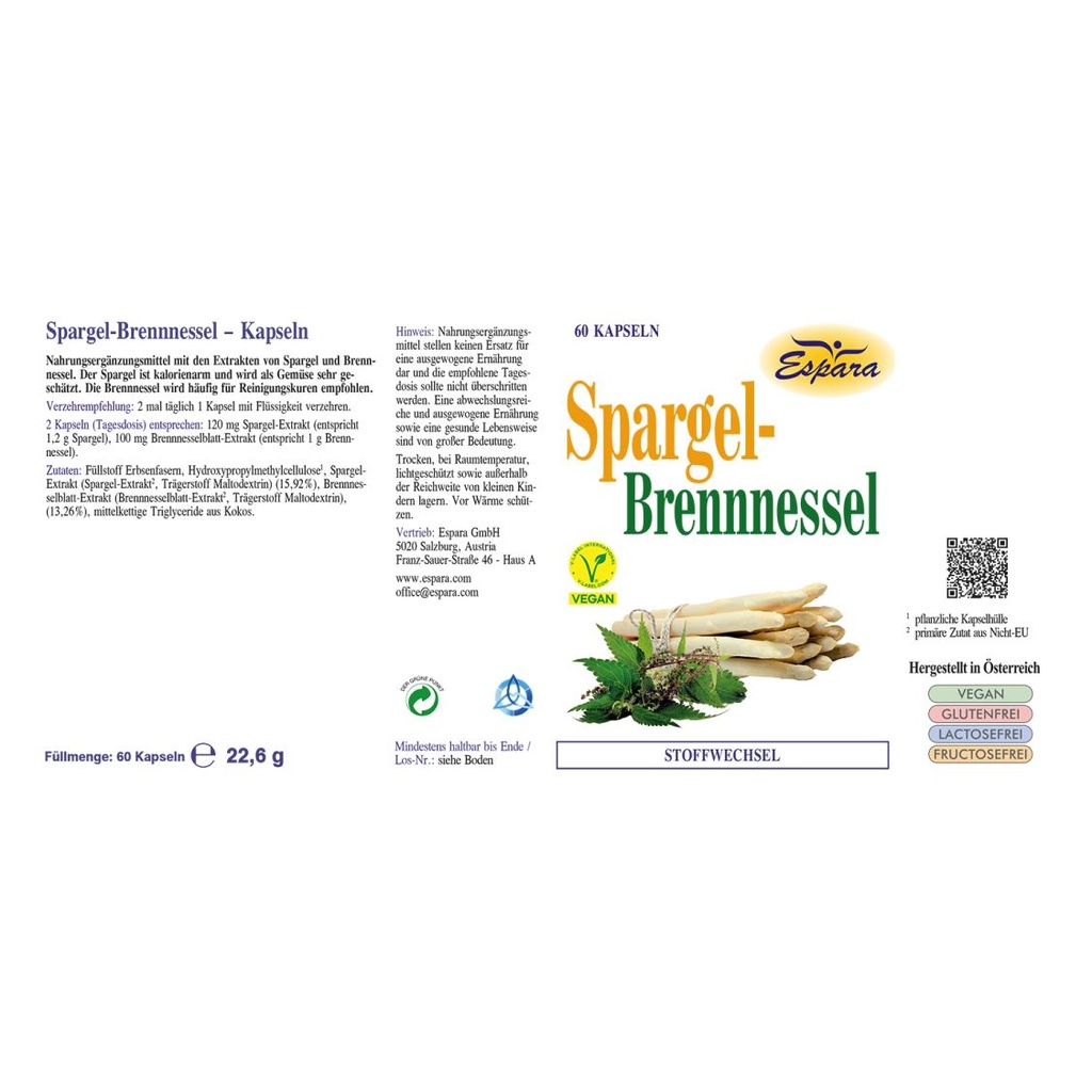 Espara Spargel-Brennnessel  60 Kps.