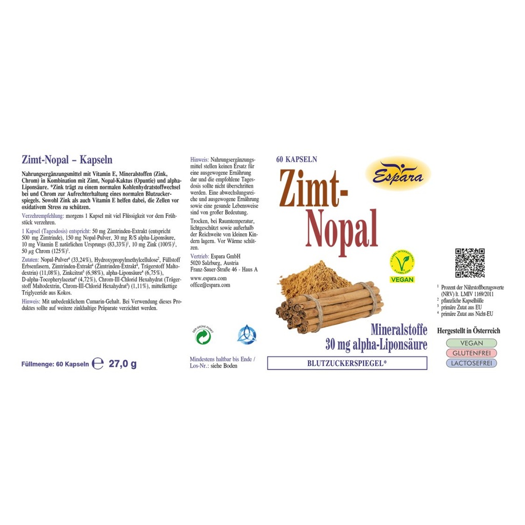 Espara Zimt-Nopal  60 Kps.