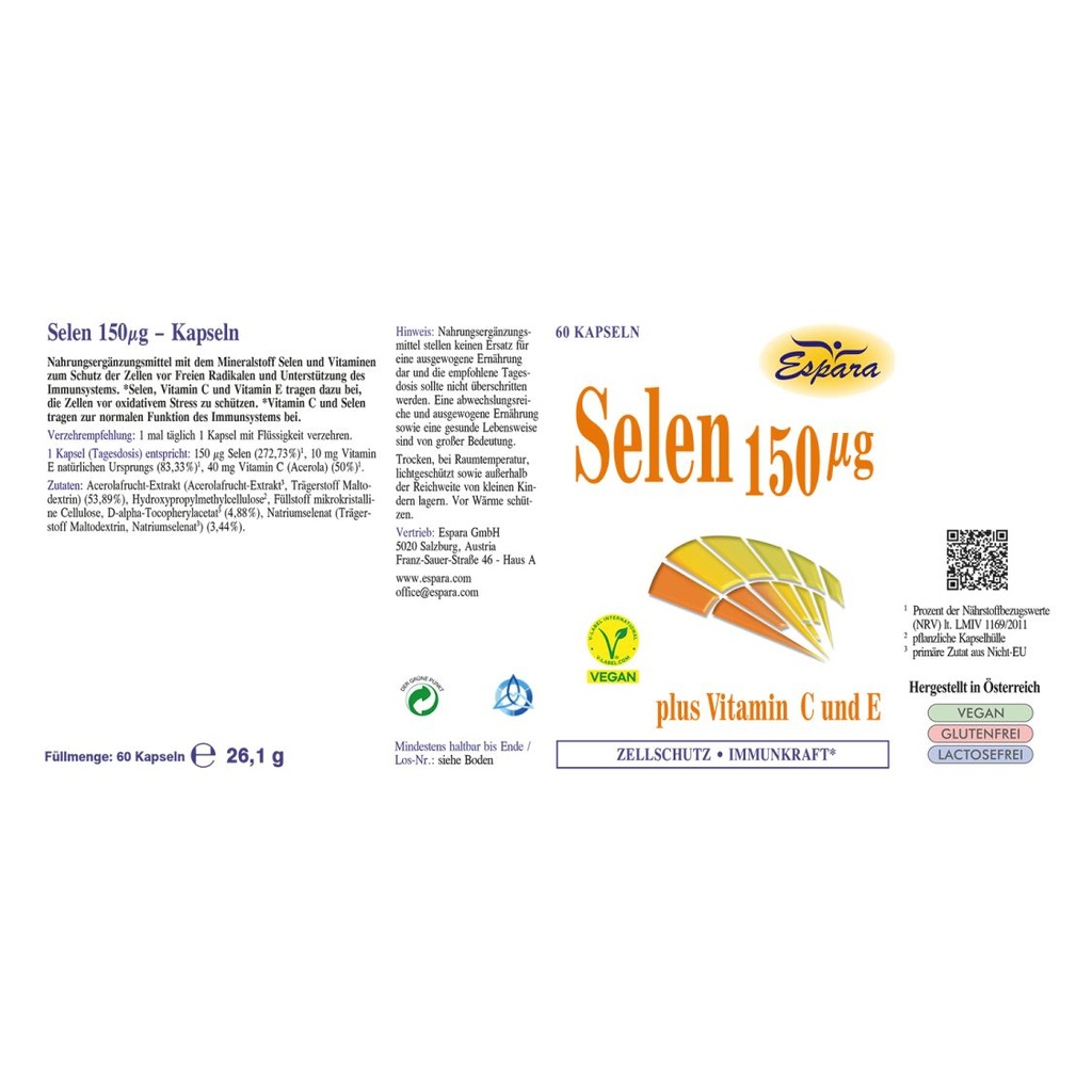Espara Selen 150µg 60 Kps.