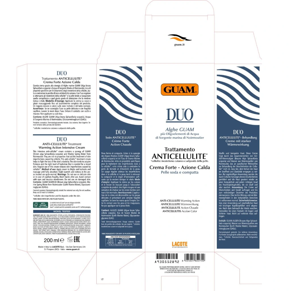 GUAM DUO Forte Intensivcreme stark wärmend 200ml 205 BACK.webp