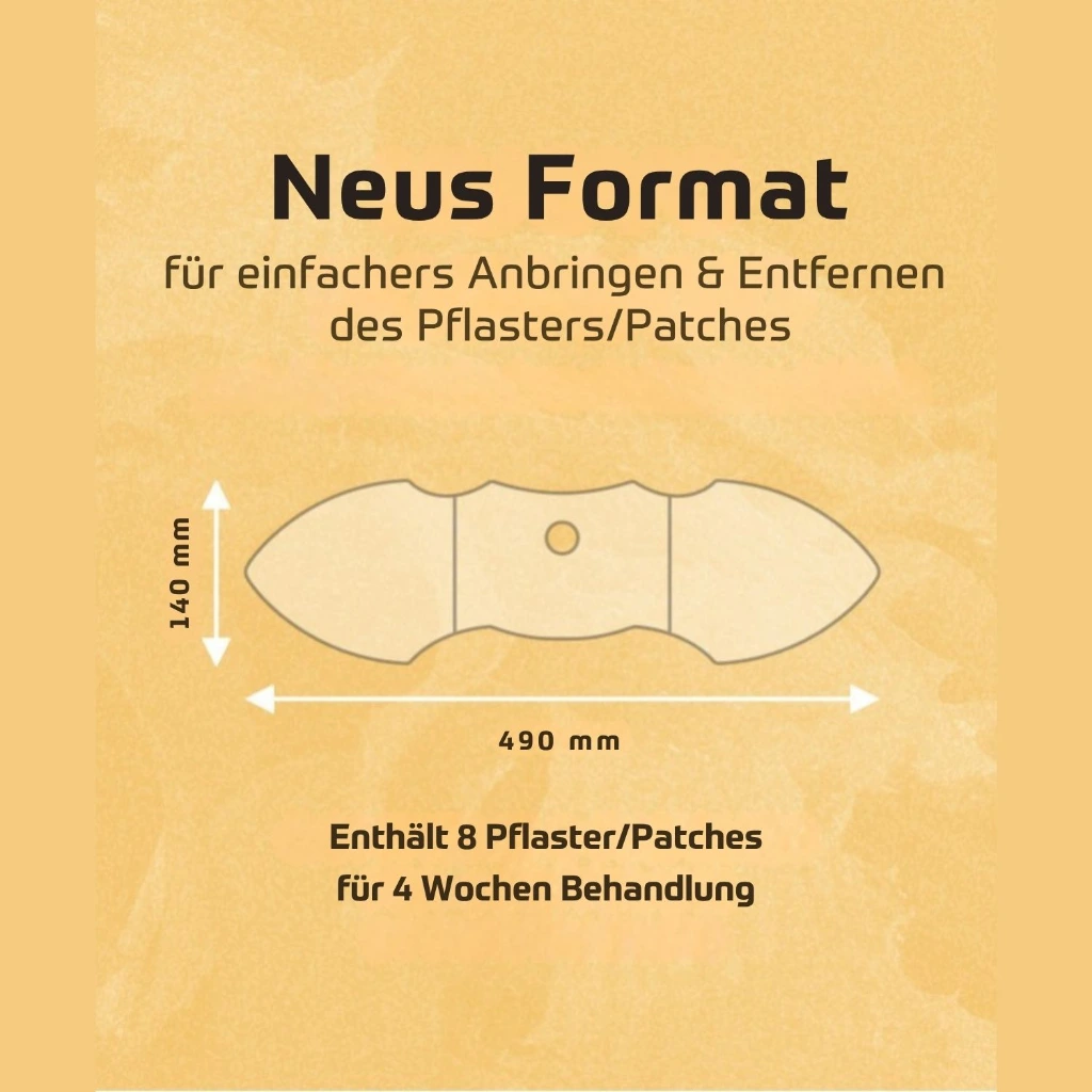 GUAM FIR Algacollagen 8 fettreduzierende straffende Patches Bauch Hüfte 696 Größe.webp