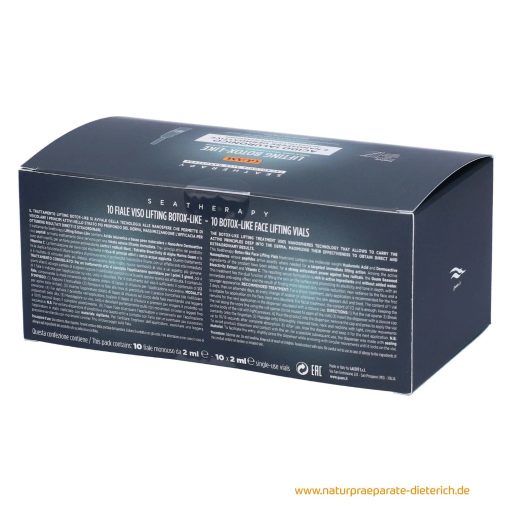 GUAM SeaTherapy Botox-Like Lifting Effect Rückseite 1500x1500px.webp