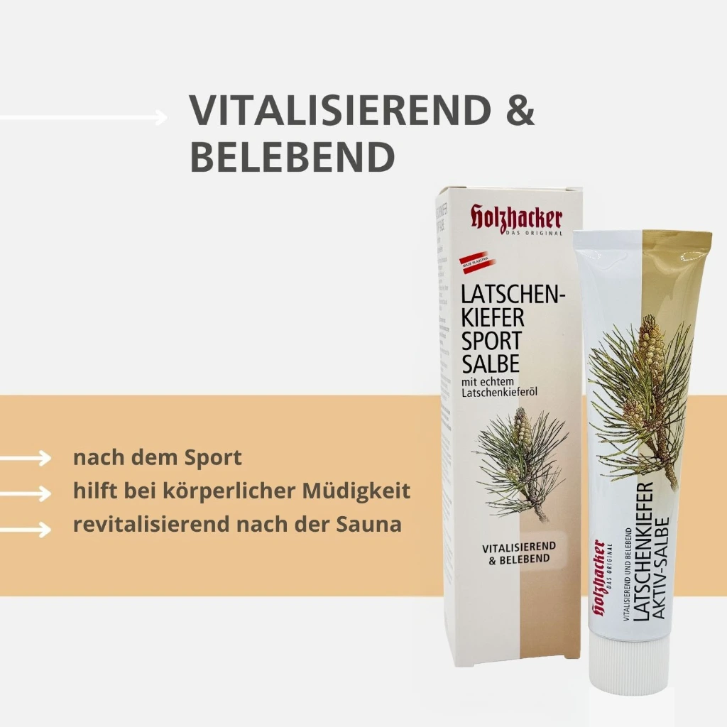 Latschenkiefer Aktiv-Salbe LKCR0075P Anwendung Sauna.webp