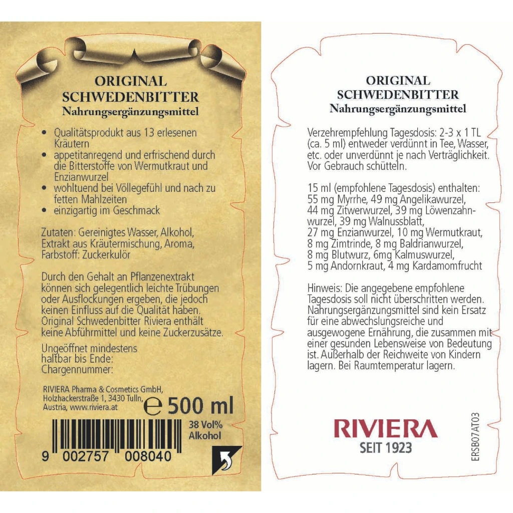 Schwedenbitter 500ml SBVZ0500 Etikett.webp