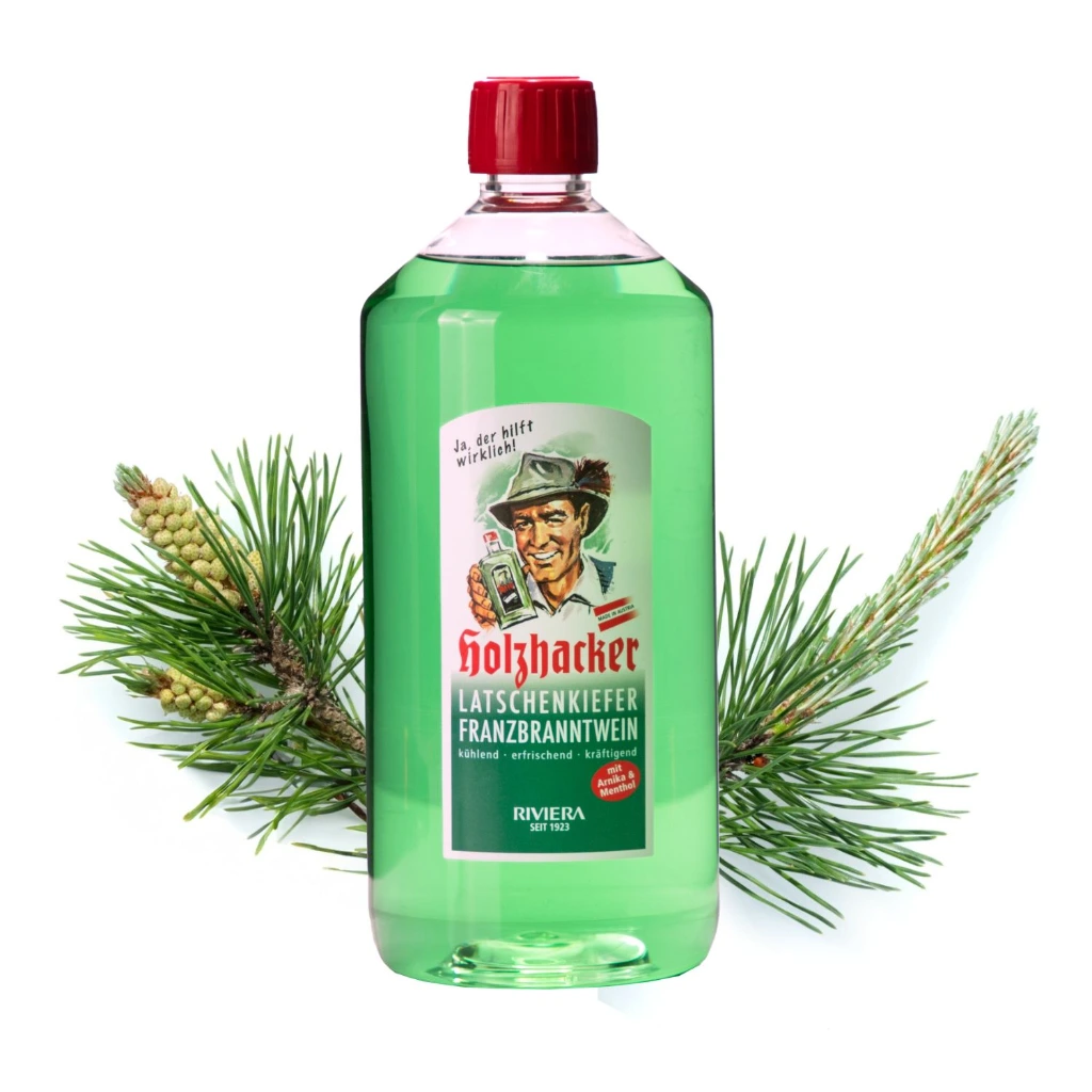 Holzhacker Latschenkiefer Franzbranntwein 1000 ml HHSP1000 Latschenkiefer.webp