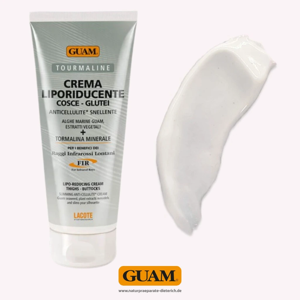 GUAM fettreduzierende Intensiv-Creme Gesäß Oberschenkel 875  Tube Creme.webp