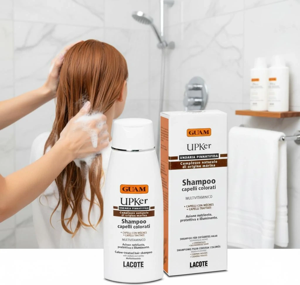 GUAM UPKer Shampoo für gefärbtes Haar und Strähnen 200ml_5.webp