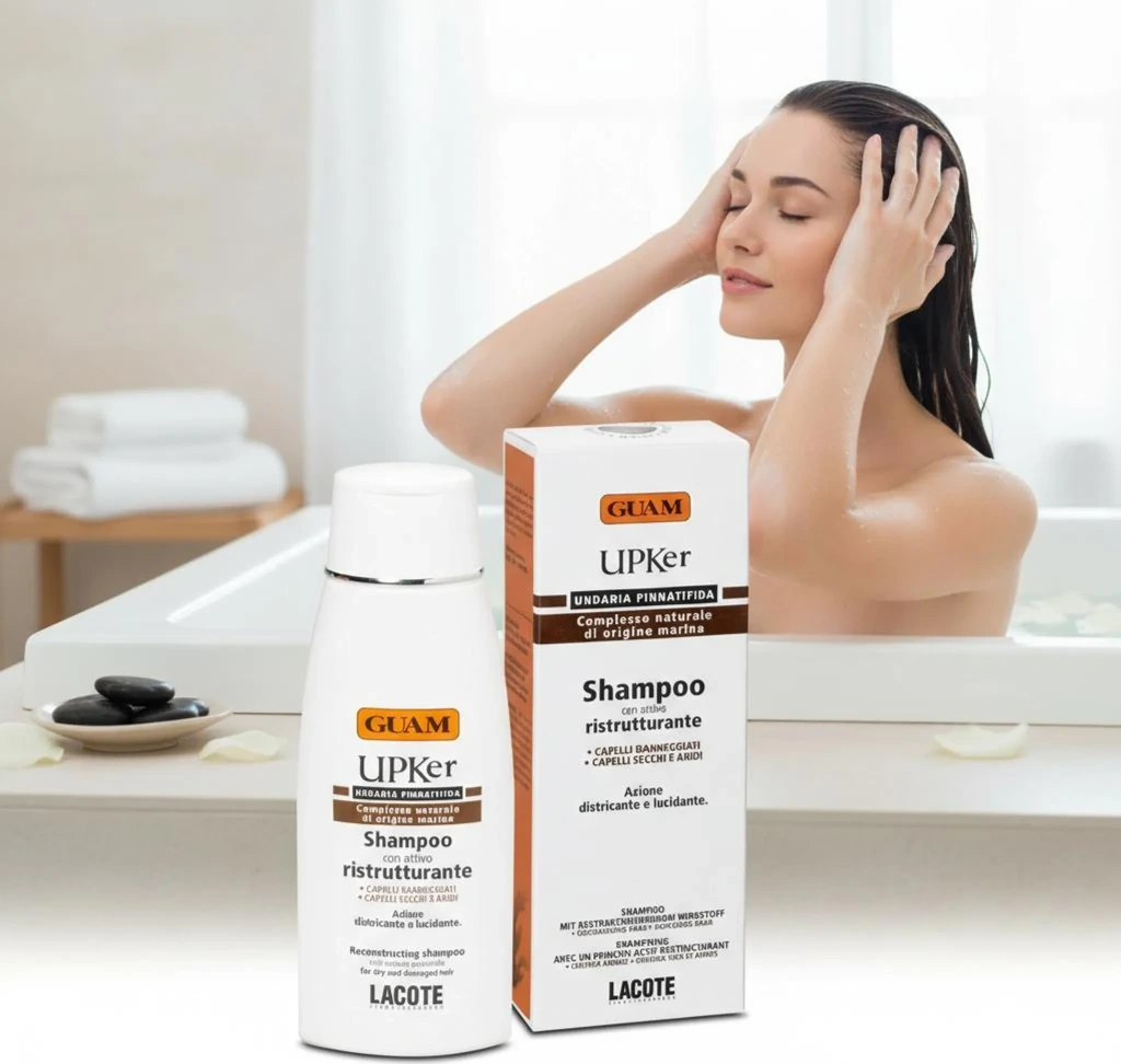 GUAM UPKer Shampoo trockenes Haar, gegen Haarspliss_4.webp