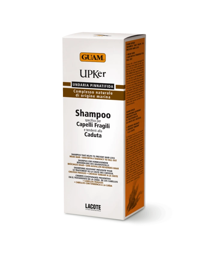 GUAM UPKer Shampoo für brüchiges zu Haarausfall neigendem Haar Packung.webp