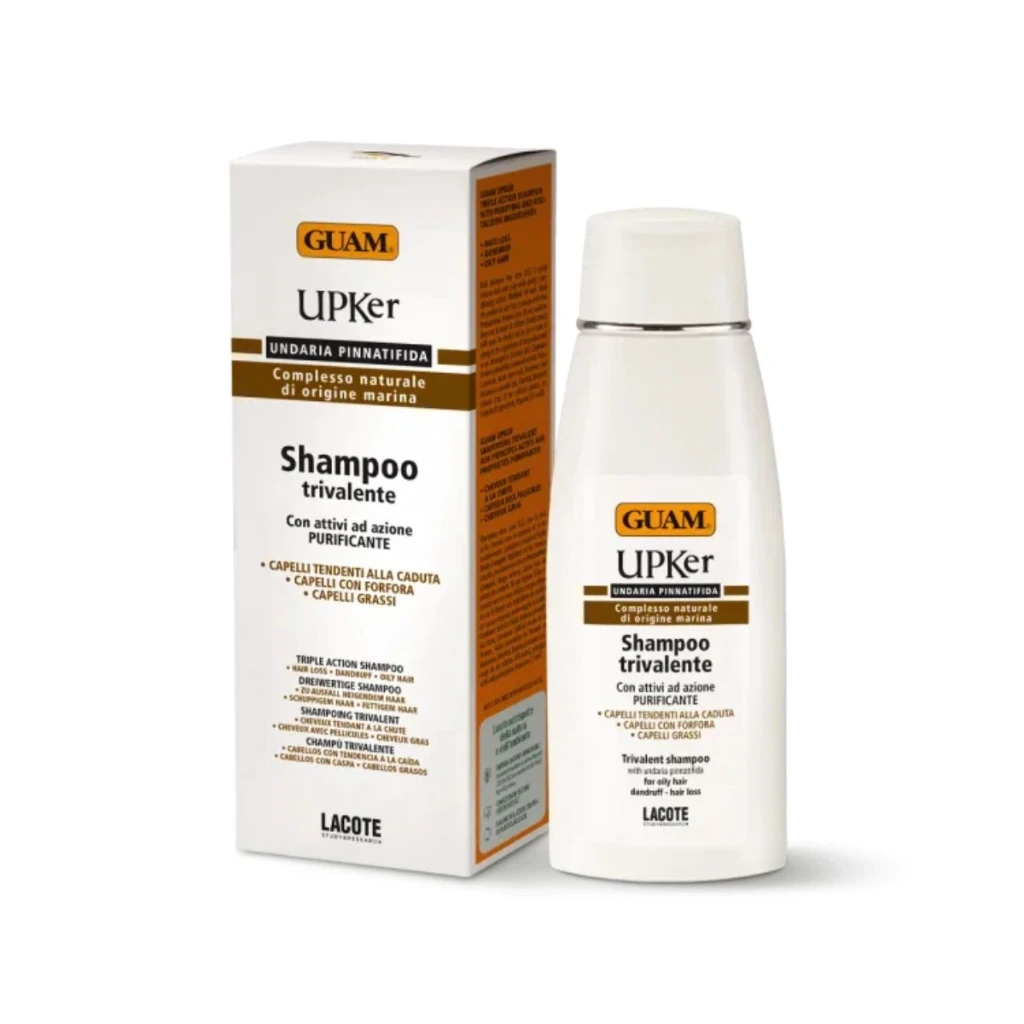 [410] GUAM UPKer Shampoo für Haar & Kopfhaut gegen Schuppen & fettiges Haar 200ml