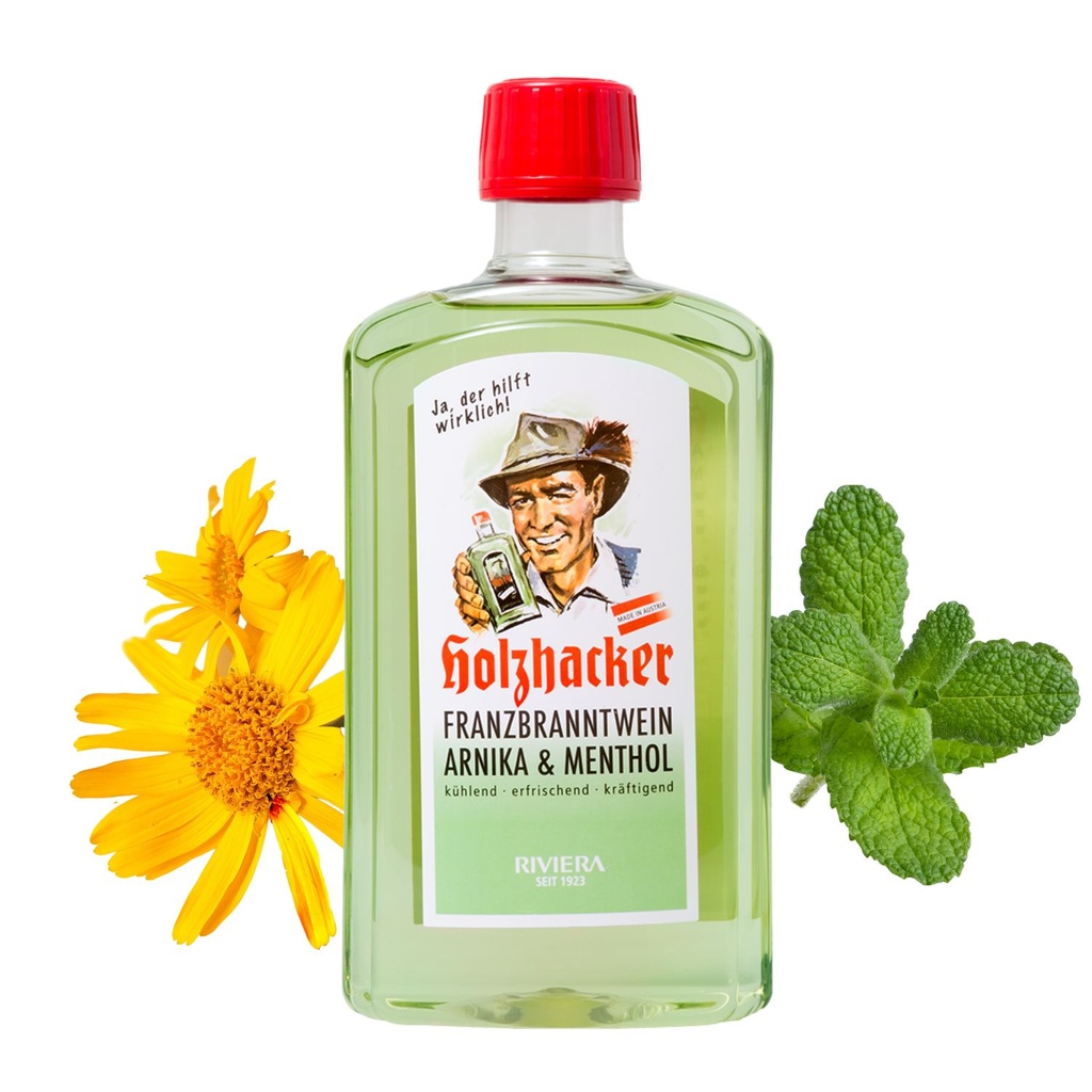 [HHFG0250] Holzhacker Franzbranntwein Arnika & Menthol 250 ml