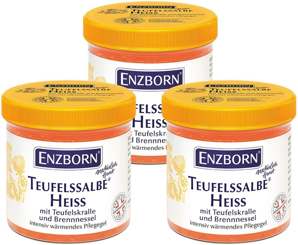 [60365-3] Enzborn Teufelssalbe Heiss 3 x 200 ml