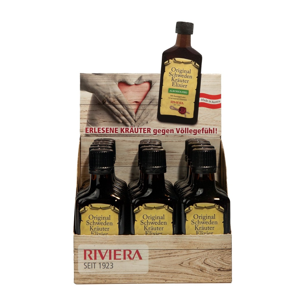 [SKELAFDIS0050] RIVIERA Schwedenkräuter Elixier alkoholfrei 15x50 ml Display