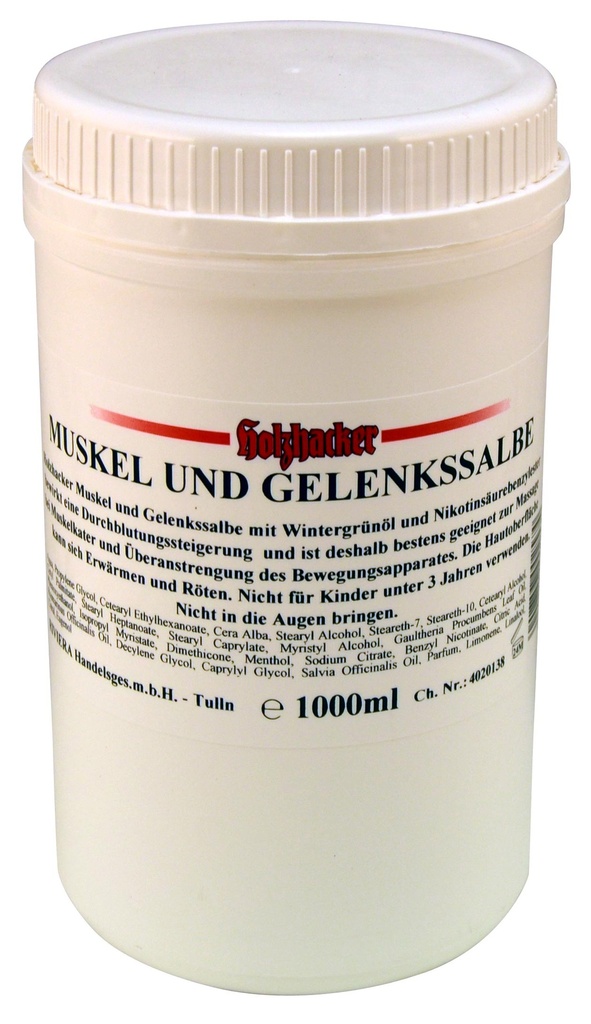 [MUGS1000P] Holzhacker Muskel & Gelenkssalbe 1000 ml