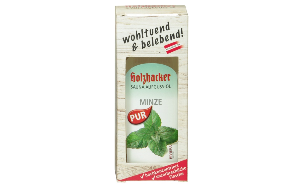 [SOMI0075] Holzhacker Sauna Aufguss-Öl Minze 75 ml