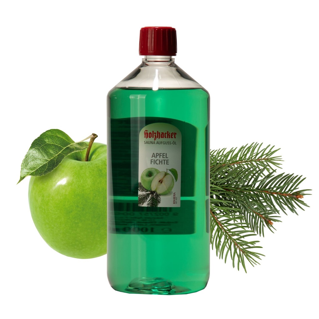 [SOAF1000] Holzhacker Sauna Aufguss-Öl Apfel-Fichte 1000 ml