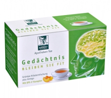 Gedächtnis-Tee - Grüner-Tee + Ginkgoblätter Grüntee-Extrakt mit hohem Catechin-Anteil