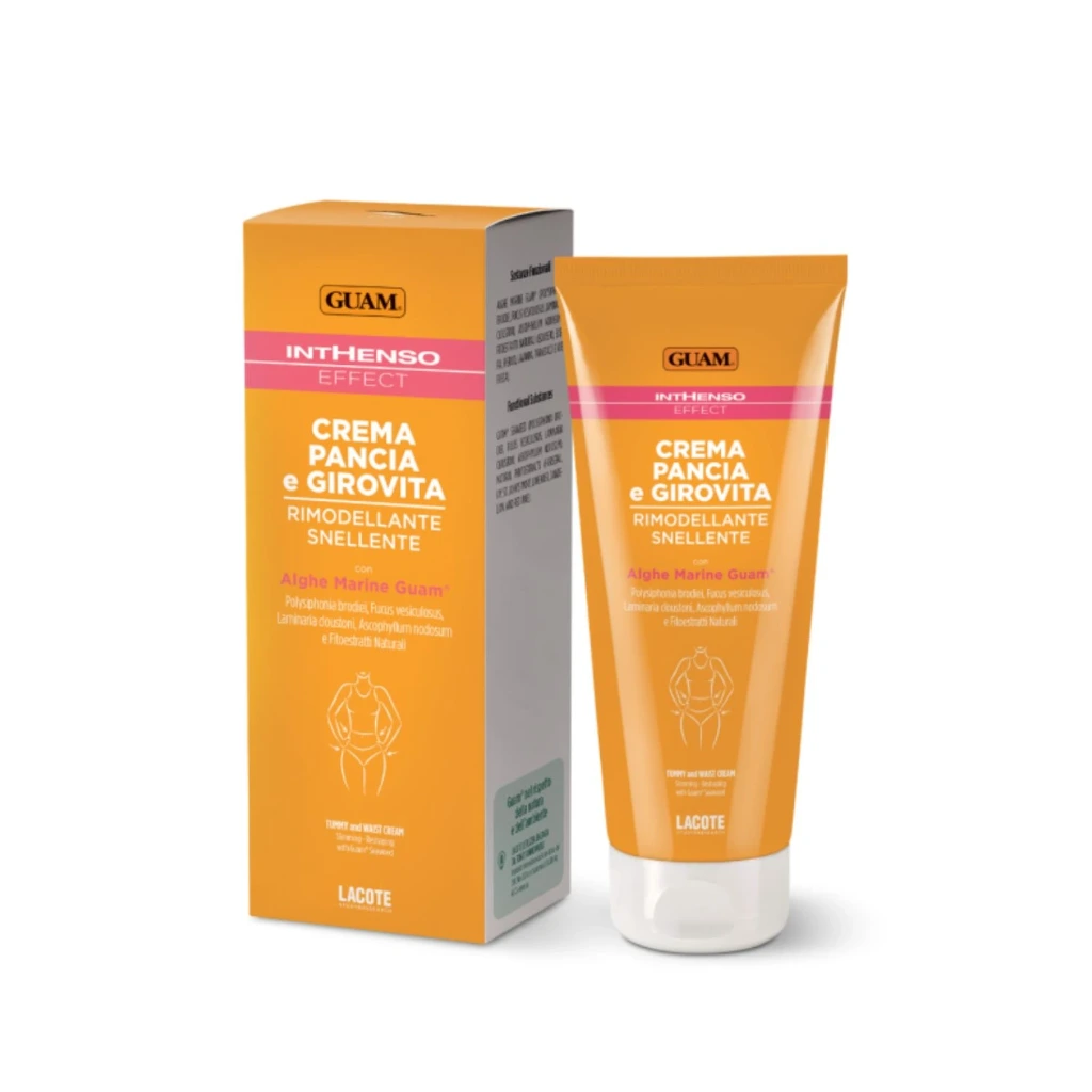 [285-1] GUAM Inthenso Effect straffende & modellierende Creme für Bauch und Taille 200 ml
